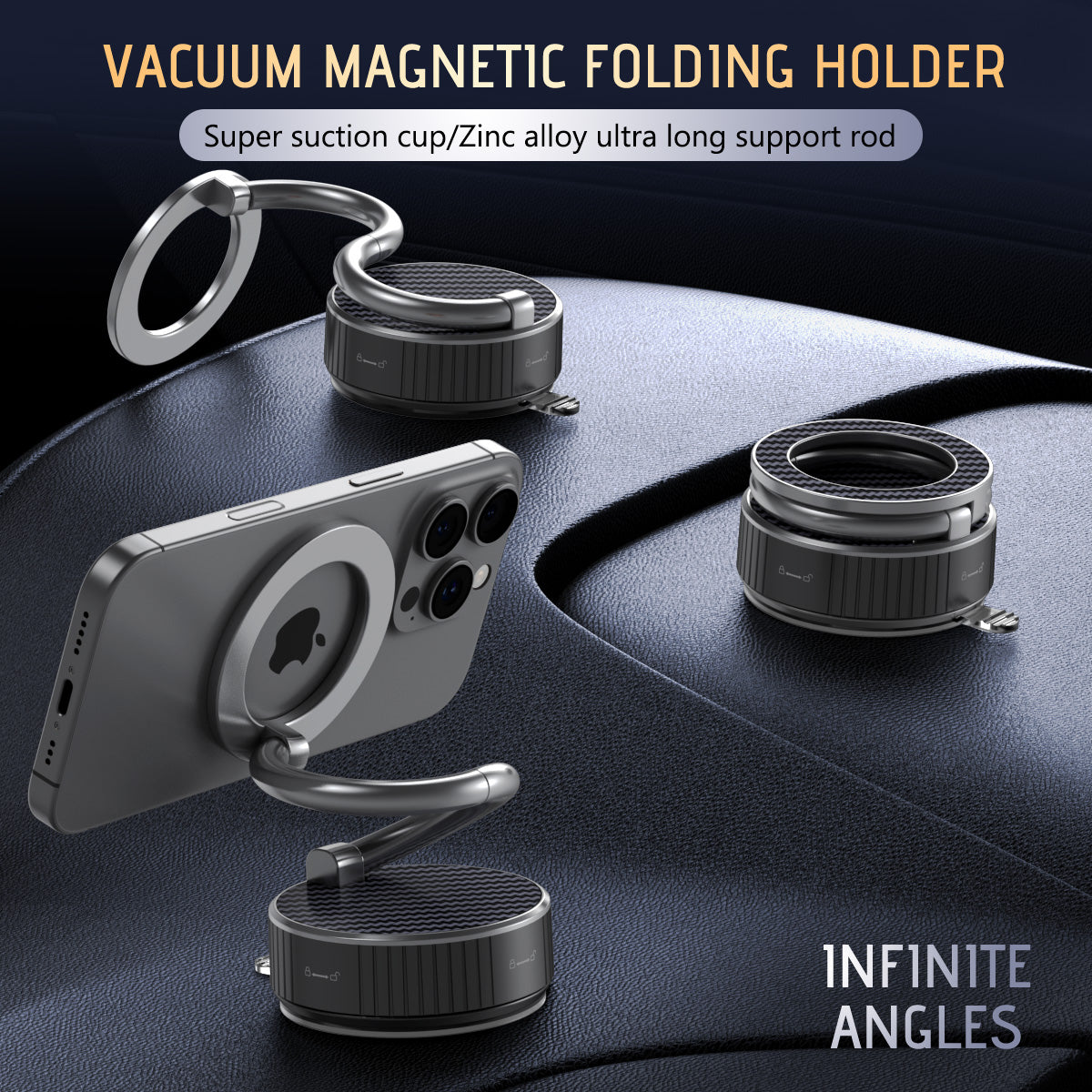 Super Strong Magnetic Car Mount – No Shake, No Fall